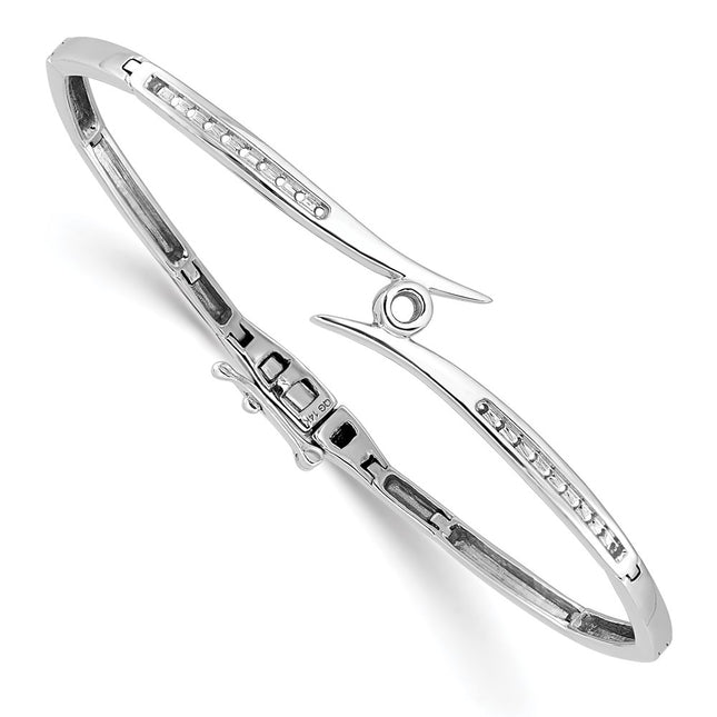 14k White Gold Bracelets Style XB192 - Classique Jewelry Inc.