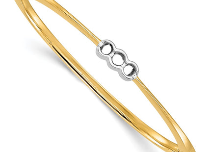 14k Two-tone Bracelets Style XB204 - Classique Jewelry Inc.