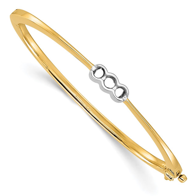 14k Two-tone Bracelets Style XB204 - Classique Jewelry Inc.
