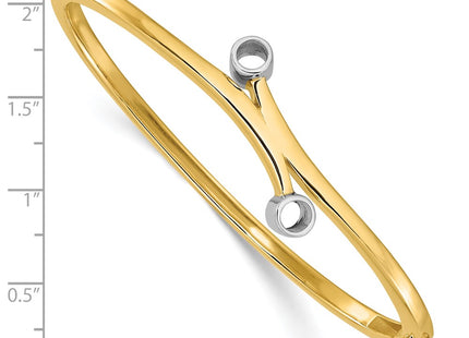 14k Two-tone Bracelets Style XB209 - Classique Jewelry Inc.