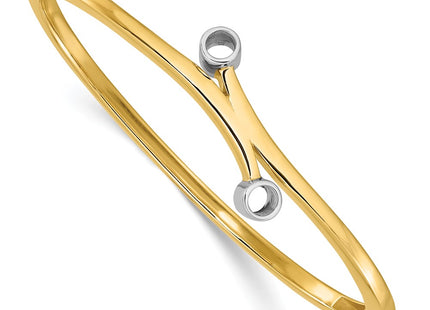 14k Two-tone Bracelets Style XB209 - Classique Jewelry Inc.