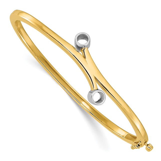 14k Two-tone Bracelets Style XB209 - Classique Jewelry Inc.
