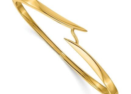 14k Hinged Oval Bangle Bracelet Mounting (Style XB266)