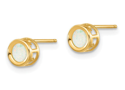 14k Yellow Gold Earrings Style XBE10 - Classique Jewelry Inc.