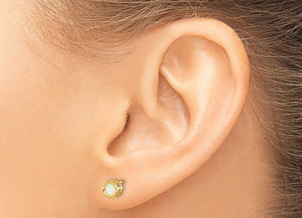 14k Yellow Gold Earrings Style XBE10 - Classique Jewelry Inc.