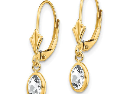 14k Yellow Gold Earrings Style XBE100 - Classique Jewelry Inc.