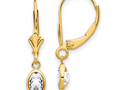 14k Yellow Gold Earrings Style XBE100 - Classique Jewelry Inc.