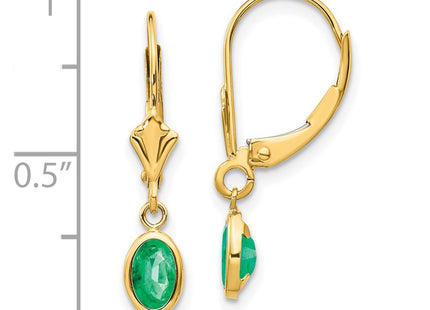 14k Yellow Gold Earrings Style XBE101 - Classique Jewelry Inc.