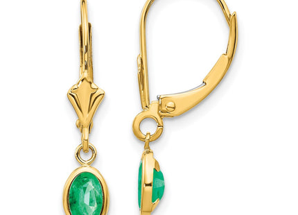 14k Yellow Gold Earrings Style XBE101 - Classique Jewelry Inc.