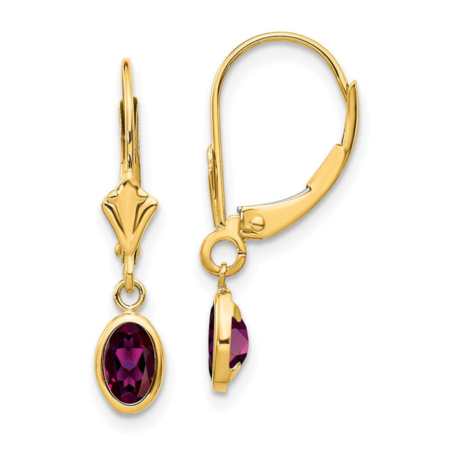 14k Yellow Gold Earrings Style XBE102 - Classique Jewelry Inc.