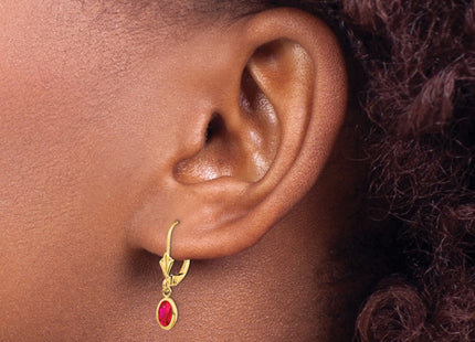14k Yellow Gold Earrings Style XBE103 - Classique Jewelry Inc.