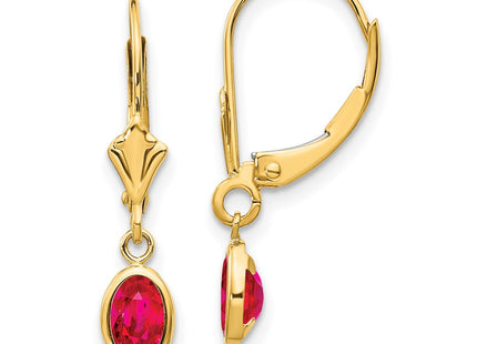 14k Yellow Gold Earrings Style XBE103 - Classique Jewelry Inc.