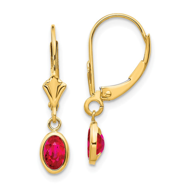 14k Yellow Gold Earrings Style XBE103 - Classique Jewelry Inc.