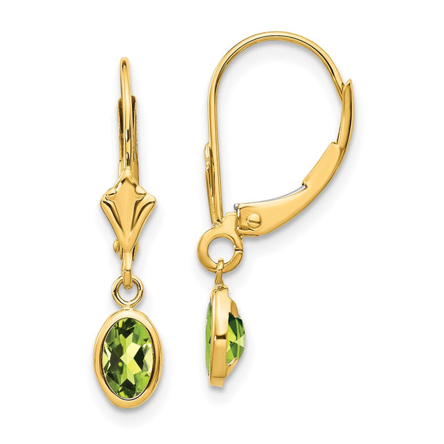 14k Yellow Gold Earrings Style XBE104 - Classique Jewelry Inc.