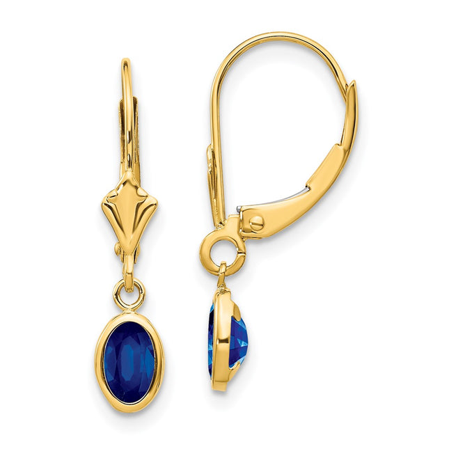 14k Yellow Gold Earrings Style XBE105 - Classique Jewelry Inc.