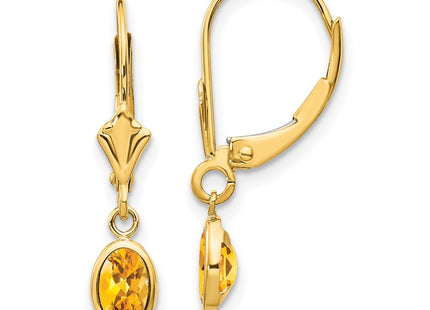 14k Yellow Gold Earrings Style XBE107 - Classique Jewelry Inc.
