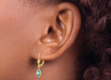 14k Yellow Gold Earrings Style XBE108 - Classique Jewelry Inc.