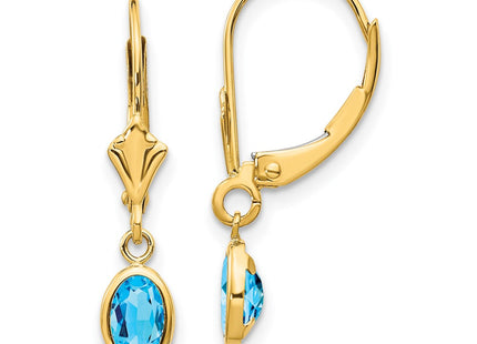 14k Yellow Gold Earrings Style XBE108 - Classique Jewelry Inc.