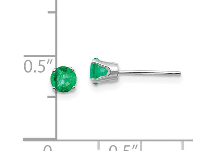 14k White Gold Earrings Style XBE125 - Classique Jewelry Inc.