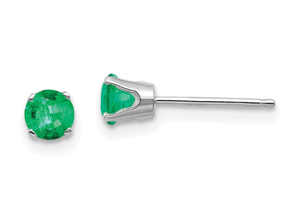 14k White Gold Earrings Style XBE125 - Classique Jewelry Inc.