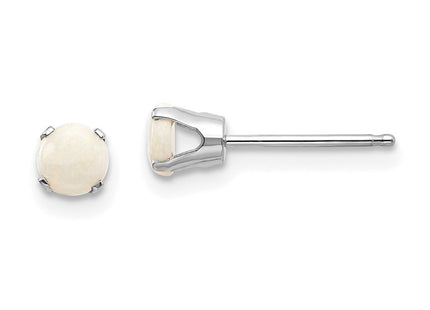 14k White Gold Earrings Style XBE130 - Classique Jewelry Inc.