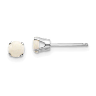 14k White Gold Earrings Style XBE130 - Classique Jewelry Inc.