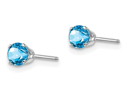 14k White Gold Earrings Style XBE132 - Classique Jewelry Inc.