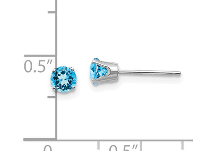 14k White Gold Earrings Style XBE132 - Classique Jewelry Inc.