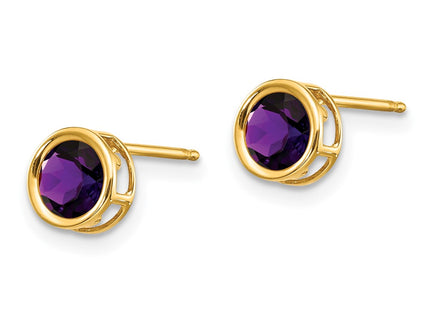 14k Yellow Gold Earrings Style XBE145 - Classique Jewelry Inc.