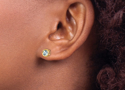 14k Yellow Gold Earrings Style XBE146 - Classique Jewelry Inc.