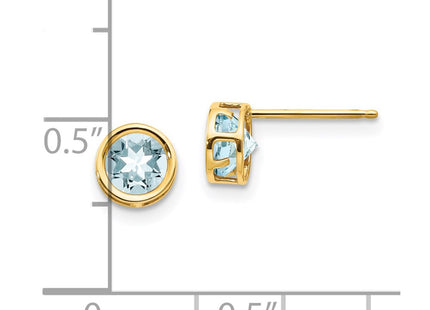 14k Yellow Gold Earrings Style XBE146 - Classique Jewelry Inc.