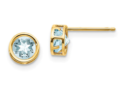 14k Yellow Gold Earrings Style XBE146 - Classique Jewelry Inc.