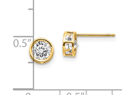 14k Yellow Gold Earrings Style XBE147 - Classique Jewelry Inc.