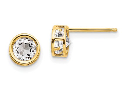 14k Yellow Gold Earrings Style XBE147 - Classique Jewelry Inc.