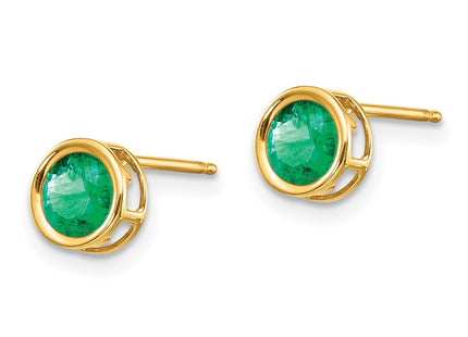 14k Yellow Gold Earrings Style XBE148 - Classique Jewelry Inc.