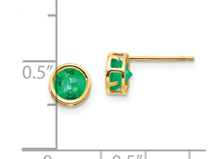 14k Yellow Gold Earrings Style XBE148 - Classique Jewelry Inc.