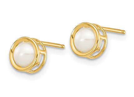 14k Yellow Gold Earrings Style XBE149 - Classique Jewelry Inc.