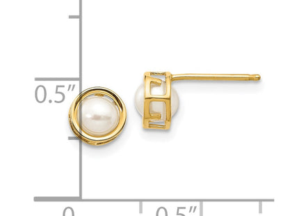 14k Yellow Gold Earrings Style XBE149 - Classique Jewelry Inc.