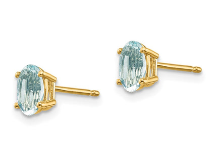 14k Yellow Gold Earrings Style XBE15 - Classique Jewelry Inc.