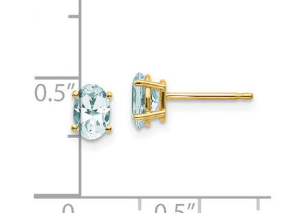 14k Yellow Gold Earrings Style XBE15 - Classique Jewelry Inc.