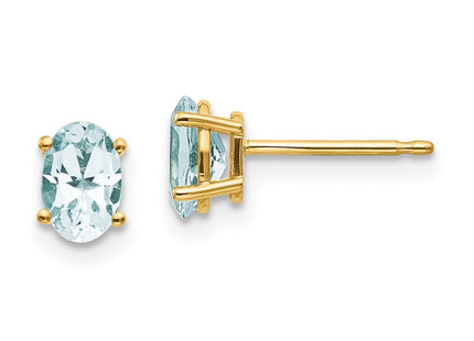 14k Yellow Gold Earrings Style XBE15 - Classique Jewelry Inc.