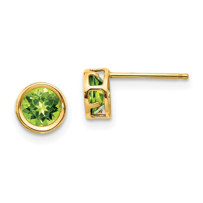 14k Yellow Gold Earrings Style XBE151 - Classique Jewelry Inc.