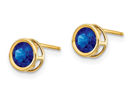 14k Yellow Gold Earrings Style XBE152 - Classique Jewelry Inc.