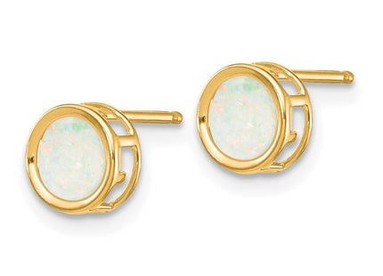 14k Yellow Gold Earrings Style XBE153 - Classique Jewelry Inc.
