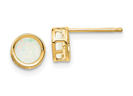 14k Yellow Gold Earrings Style XBE153 - Classique Jewelry Inc.