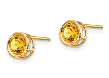 14k Yellow Gold Earrings Style XBE154 - Classique Jewelry Inc.