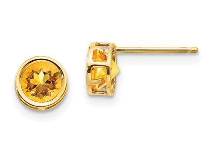 14k Yellow Gold Earrings Style XBE154 - Classique Jewelry Inc.