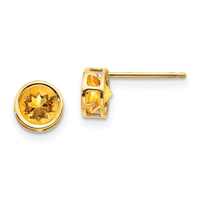 14k Yellow Gold Earrings Style XBE154 - Classique Jewelry Inc.