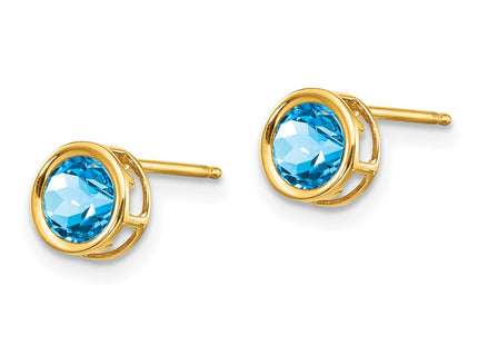 14k Yellow Gold Earrings Style XBE155 - Classique Jewelry Inc.