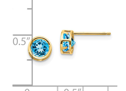 14k Yellow Gold Earrings Style XBE155 - Classique Jewelry Inc.